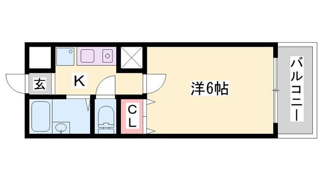 フェルシアIDO(1K/3階)の間取り写真