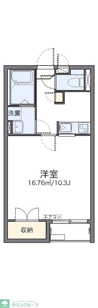 レオネクストサンパティーク(1K/2階)の間取り写真