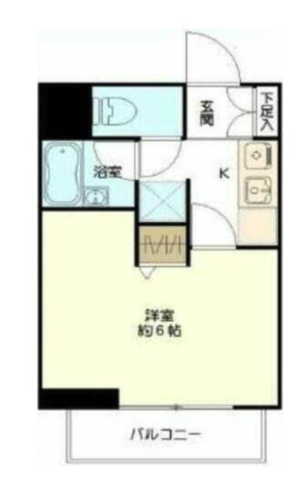 ジュエル京橋(1K/8階)の間取り写真