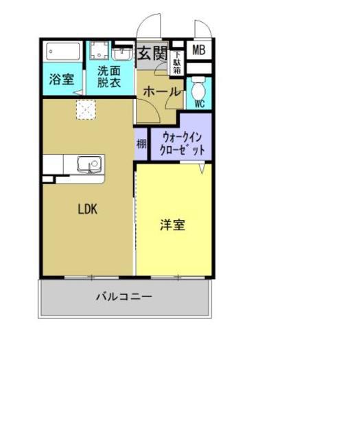 YOU ME LIFE II(1LDK/2階)の間取り写真