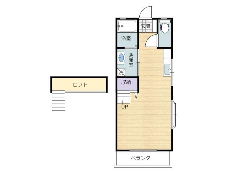 グリーンヒルズII(ワンルーム/2階)の間取り写真