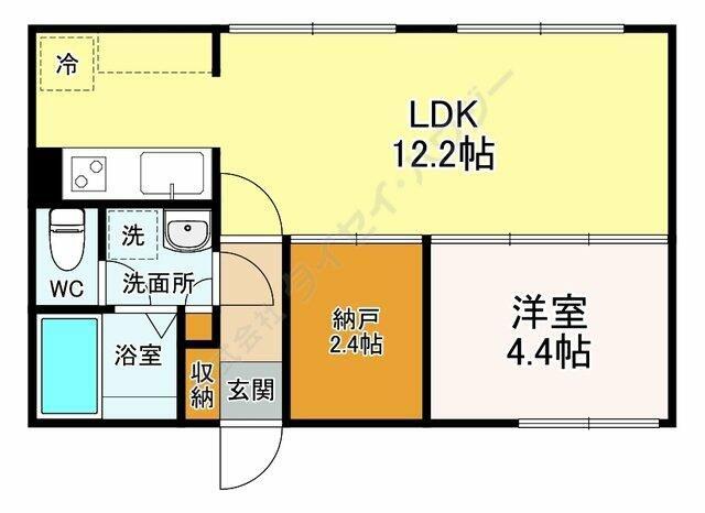 THE10 TOYO(1SLDK/2階)の間取り写真