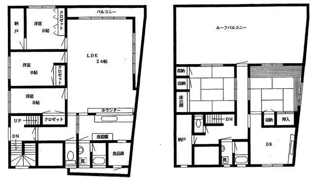 江田ビル(5SLDK/3階)の間取り写真