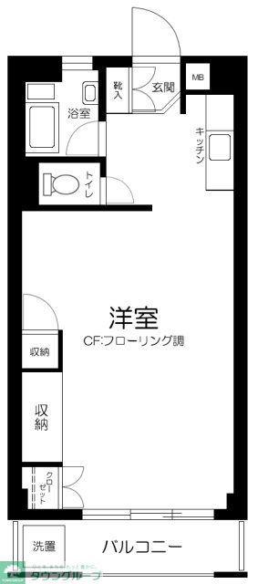 オーク菊名マンション(ワンルーム/2階)の間取り写真