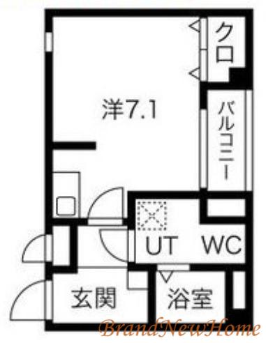 エヌエムセット(ワンルーム/2階)の間取り写真