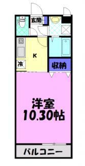 栄マンション(1K/3階)の間取り写真