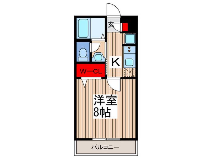 エンゼル(1K/3階)の間取り写真