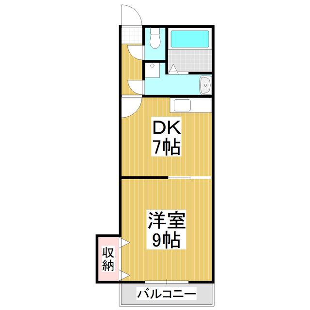 ロイヤルマンションスミオ(1DK/1階)の間取り写真