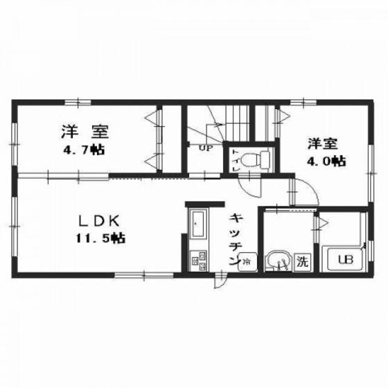 レトア長束(2LDK/2階)の間取り写真