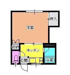 メゾンチャンプ(1K/2階)の間取り写真