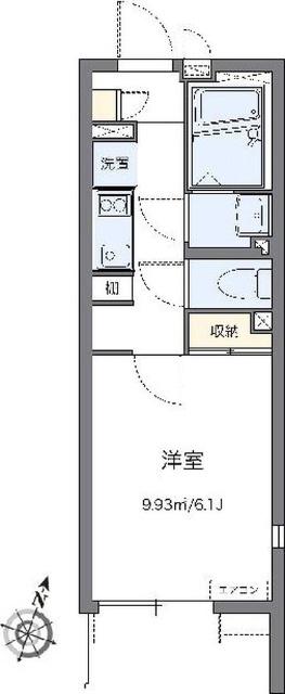 レオネクストグランピア根岸(1K/3階)の間取り写真