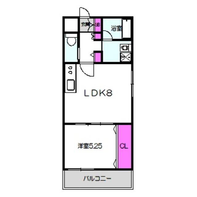 EASE.A4(1LDK/1階)の間取り写真