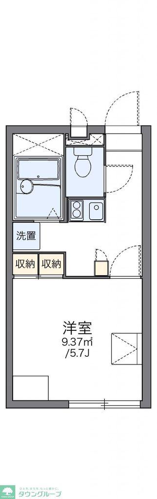 レオパレスK&K(1K/2階)の間取り写真