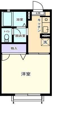 カサグランデ本郷(1K/1階)の間取り写真