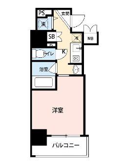 セイワパレス玉造(ワンルーム/3階)の間取り写真