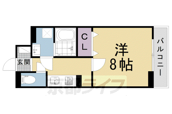 レオーネ(1K/1階)の間取り写真