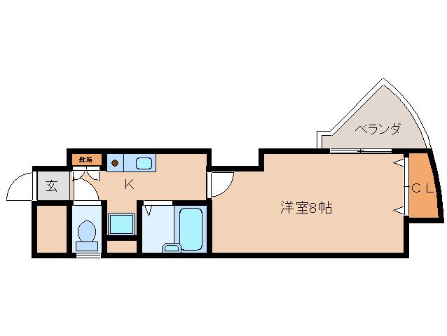 NBビル(1K/4階)の間取り写真