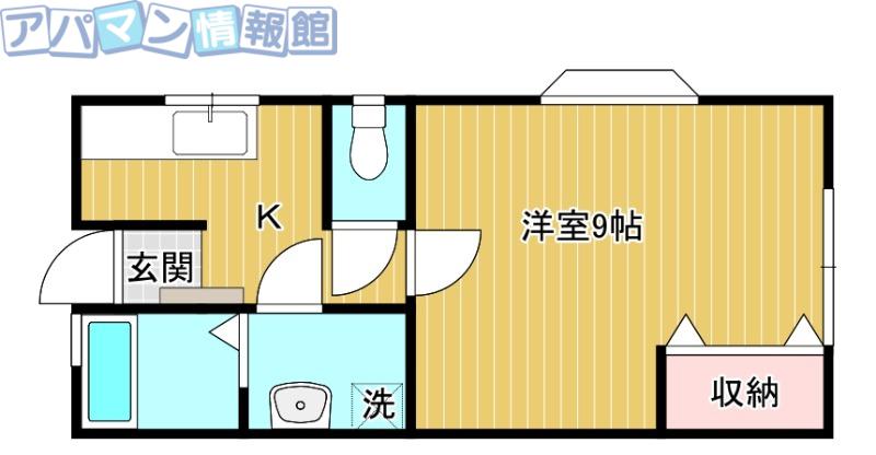 コーポMS(1K/1階)の間取り写真