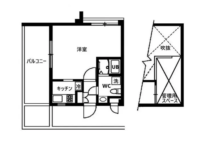 フレアドーム代々木 3階階 間取り