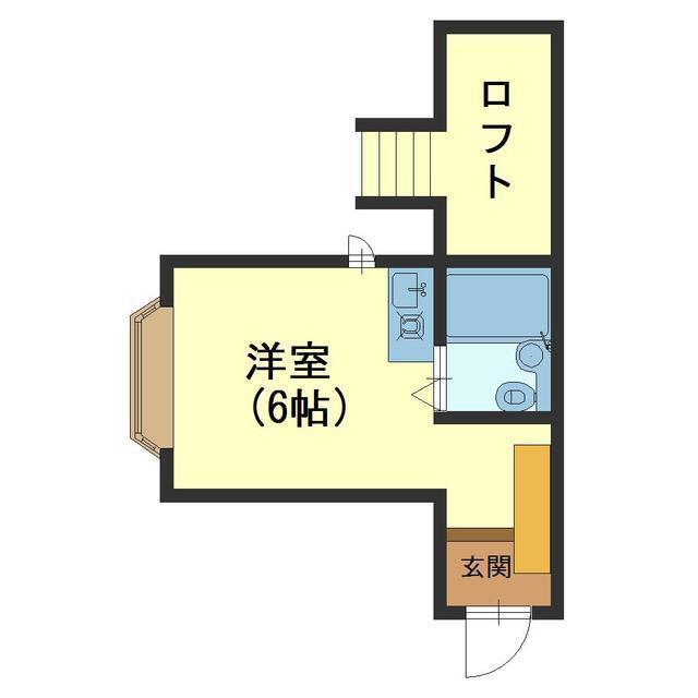イースト大泉(ワンルーム/2階)の間取り写真