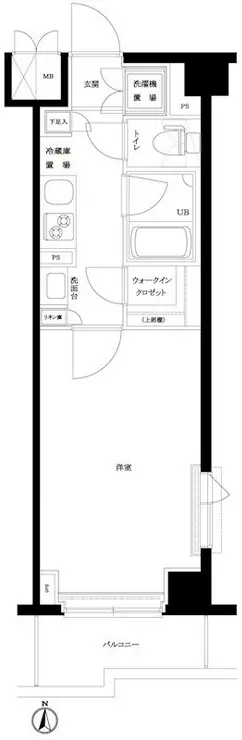 ルーブル亀戸天神前 2階階 間取り