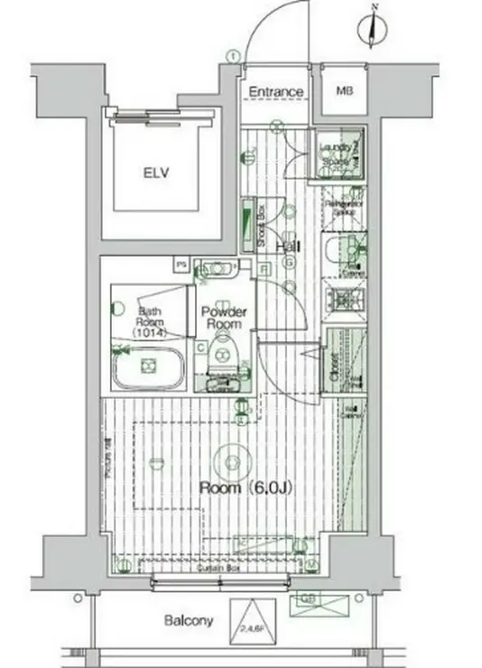 ブライズ蒲田WEST 4階階 間取り