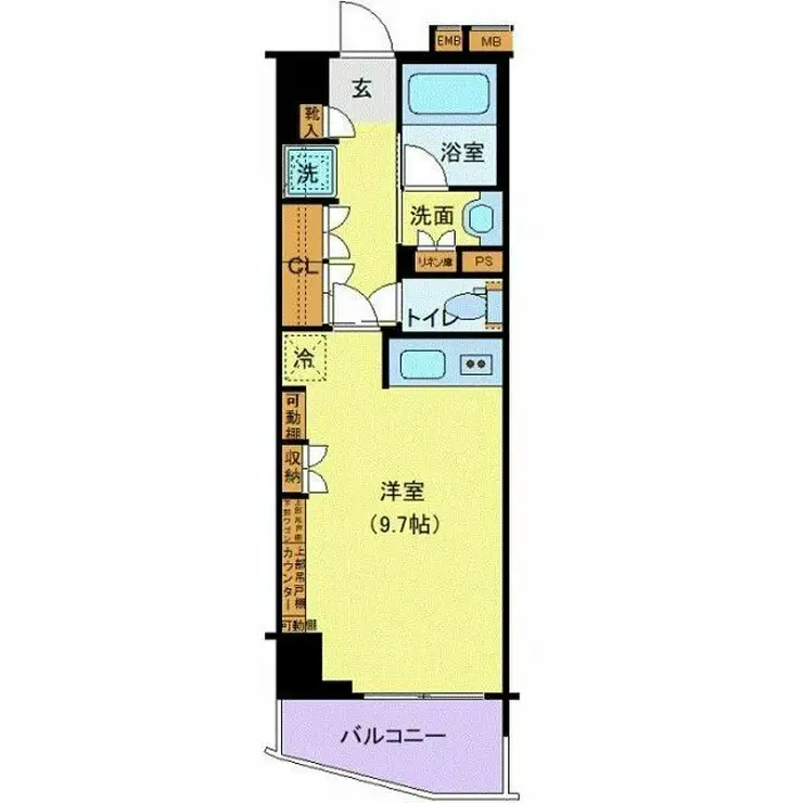 デュオステージ中落合 2階階 間取り
