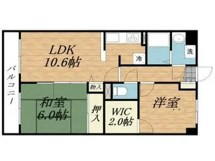 マ・メゾン寿(2LDK/7階)の間取り写真