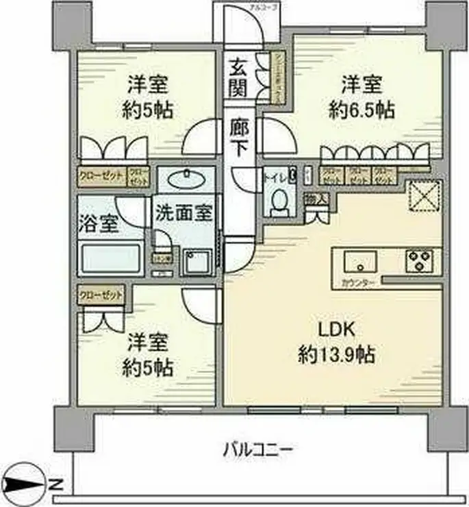 BELISTA高井戸駅前 7階階 間取り