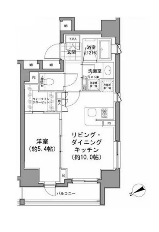 パークハビオ八丁堀 11階階 間取り