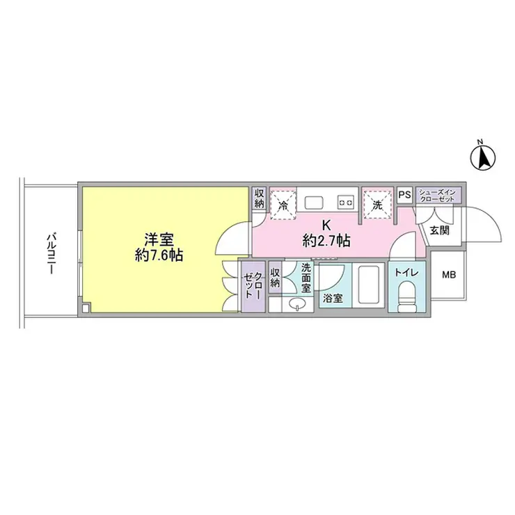スタイリオ品川中延 6階階 間取り