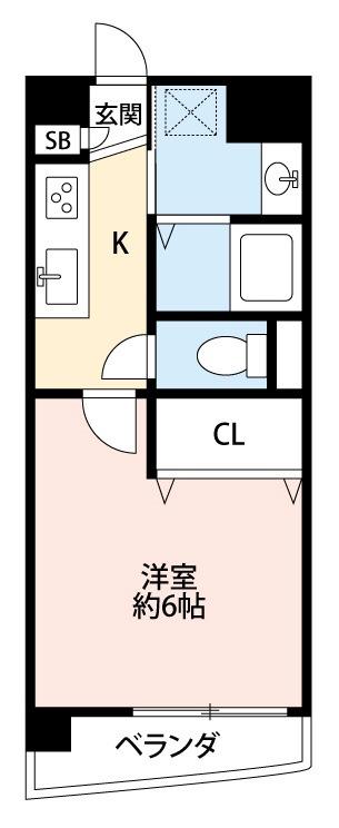 フォルツァ(1K/3階)の間取り写真