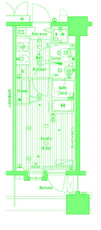 グランド・ガーラ横濱元町 3階階 間取り