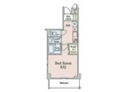 グランディール渋谷神泉(1K/3階)の間取り写真