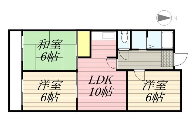 リアライズ山下町(3LDK/10階)の間取り写真