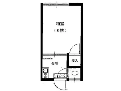 プチハウスアテイ(ワンルーム/1階)の間取り写真