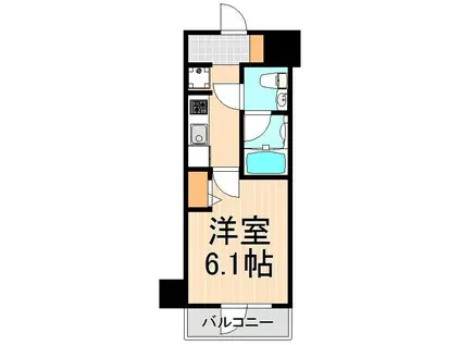 メインステージ北千住V(1K/7階)の間取り写真
