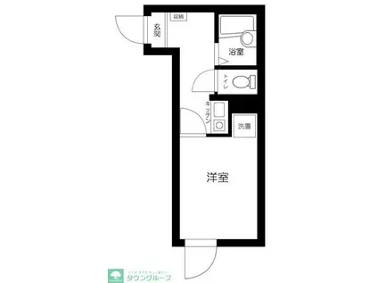 フェッロヴィア桜台(1K/1階)の間取り写真