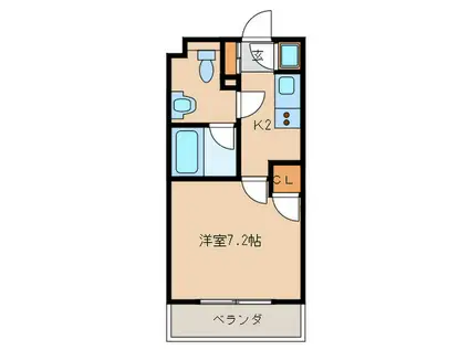 箱崎パルク(1K/5階)の間取り写真