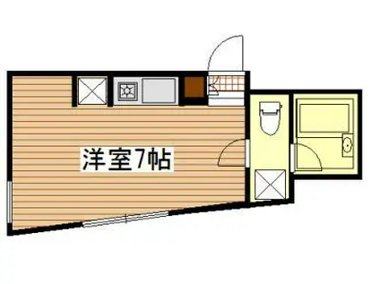 ゼフィール大宮(ワンルーム/2階)の間取り写真