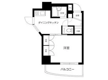 YONEDAYAビル(1DK/8階)の間取り写真