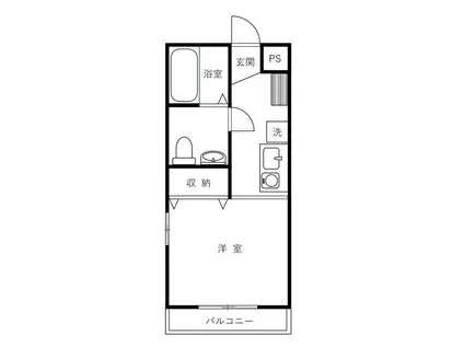 岩本ビル(1K/1階)の間取り写真