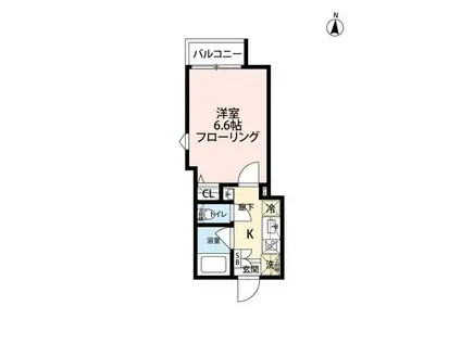 グランクオール練馬春日町(1K/2階)の間取り写真