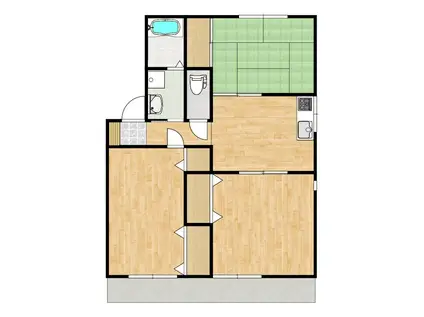 ルージュノム(3DK/2階)の間取り写真