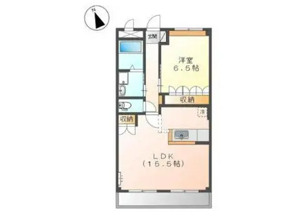 ラピュタ(1LDK/2階)の間取り写真