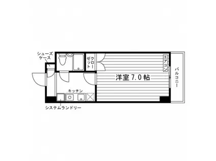 学生会館 グリーンヒル上福岡(1K/5階)の間取り写真