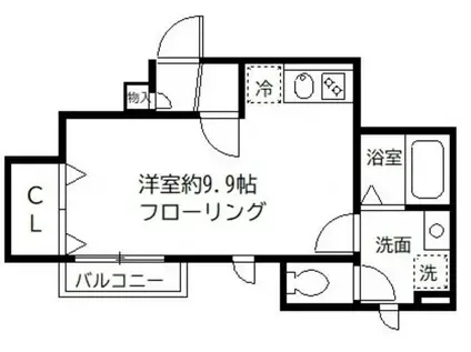 MAISON DE LHIRONDELLE 曳舟(ワンルーム/1階)の間取り写真