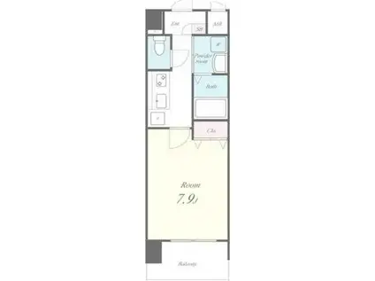 エ リヴィエール(1K/11階)の間取り写真