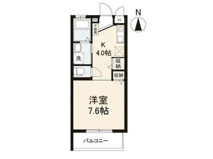 グランデヒカリ(ワンルーム/3階)の間取り写真