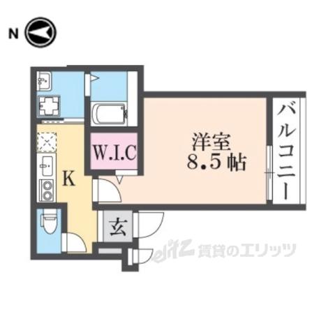 フジパレス尼崎立花3番館(1K/2階)の間取り写真